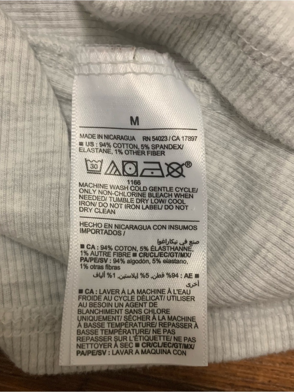 Old Navy Womens Snug Ribbed Short Sleeve T-Shirt Gray Medium Cropped Top - Picture 7 of 7